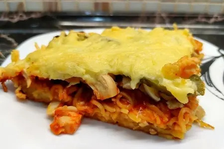 Готовим вкусную пиццу из лапши быстрого приготовления - свежие новости на Toplenta