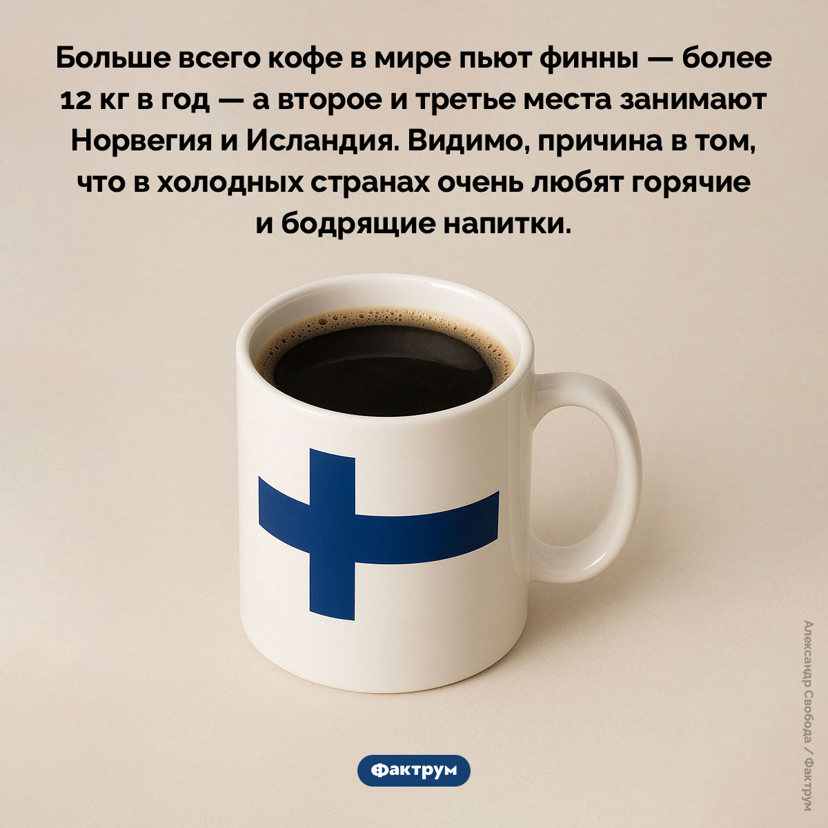 Финляндия — лидер по употреблению кофе - похожая новость на Toplenta