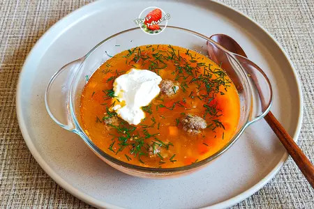 Томатный суп с нутом и фрикадельками - похожая новость на Toplenta