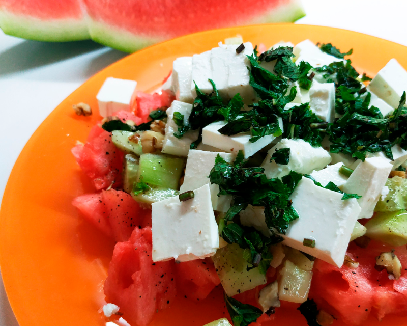 Арбузный салат - свежие новости на Toplenta по теме Закуски