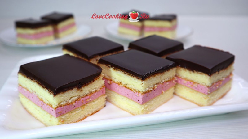 Бисквитные пирожные «Вишнёвый маршмеллоу» - свежие новости на Toplenta по теме Торты