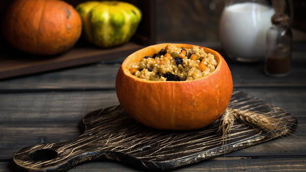 Как приготовить фаршированную тыкву в духовке - похожая новость на Toplenta
