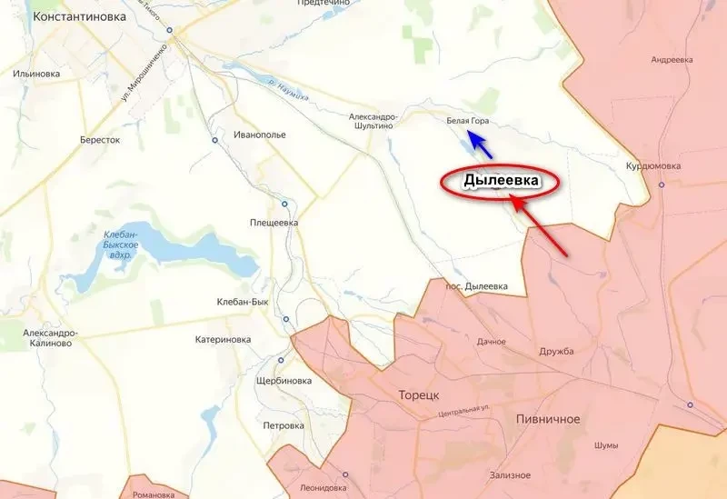 ВС РФ выбили противника из Дылеевки на Торецком направлении, подняв над селом российский флаг - ИИ на Toplenta
