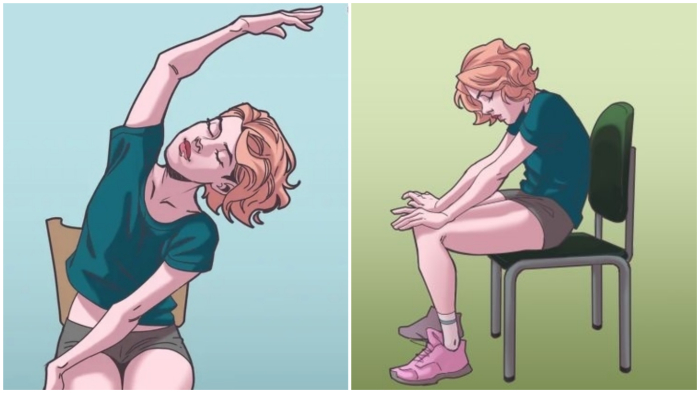 5 упражнений прямо в офисе, которые снимут спазмы от работы в неподвижном положении - свежие новости на Toplenta