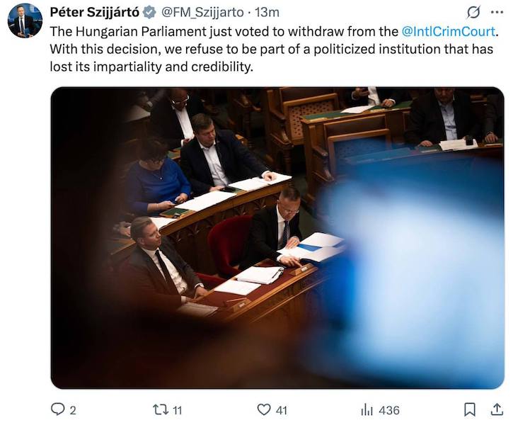 Парламент Венгрии проголосовал за выход из МУС - свежие новости на Toplenta по теме В мире  /  Соцпортал