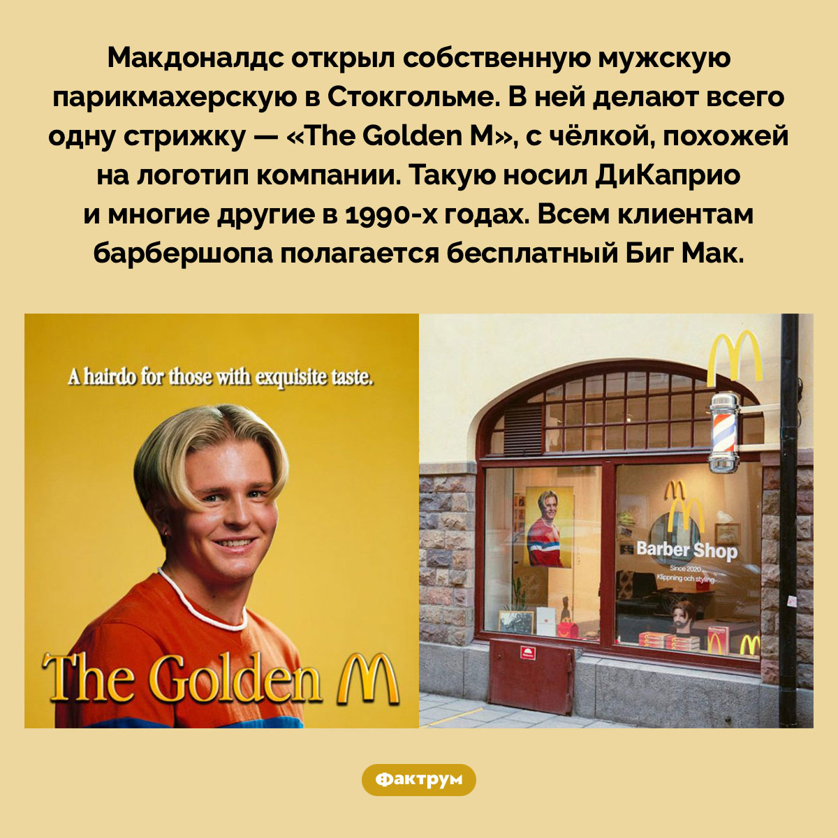 В Стокгольме есть мужская парикмахерская Макдоналдс - свежие новости на Toplenta по теме ld