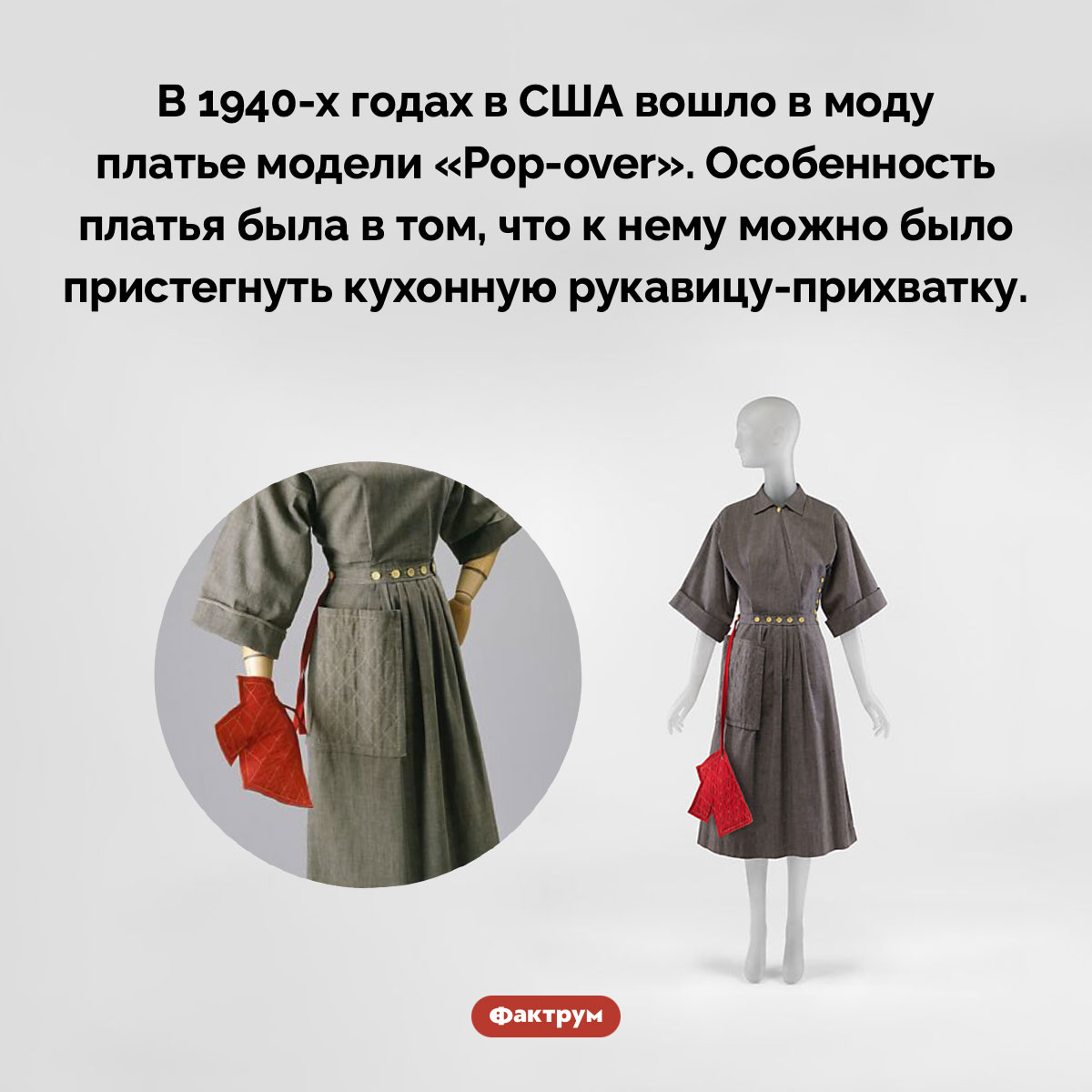 Платье, к которому можно пристегнуть прихватку - свежие новости на Toplenta по теме Факт