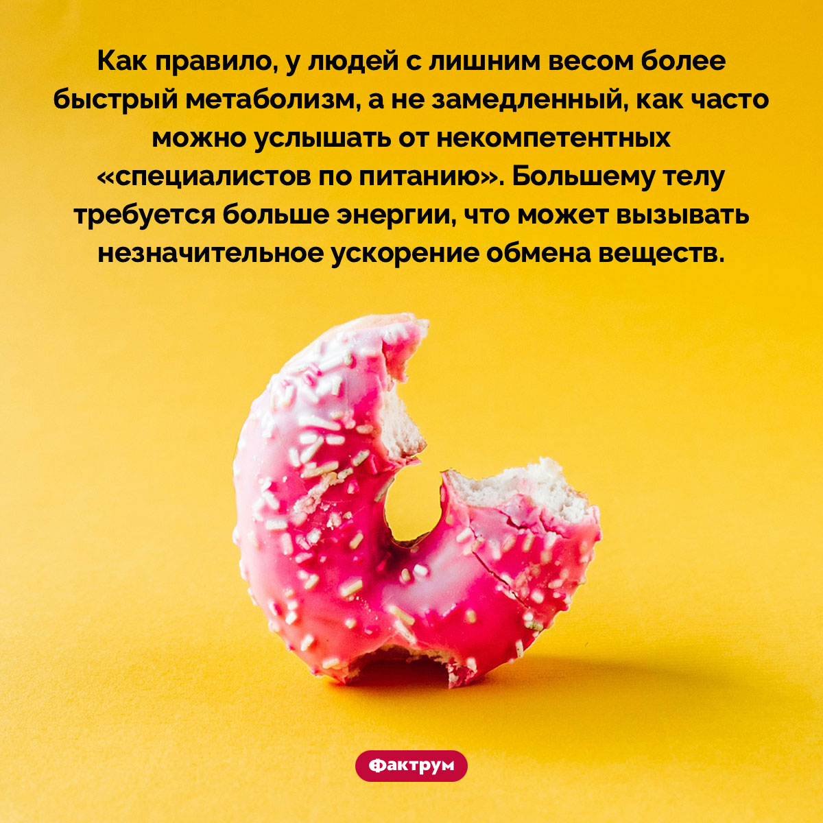 У людей с лишним весом метаболизм может быть немного повышен, но не понижен - свежие новости на Toplenta по теме Чел