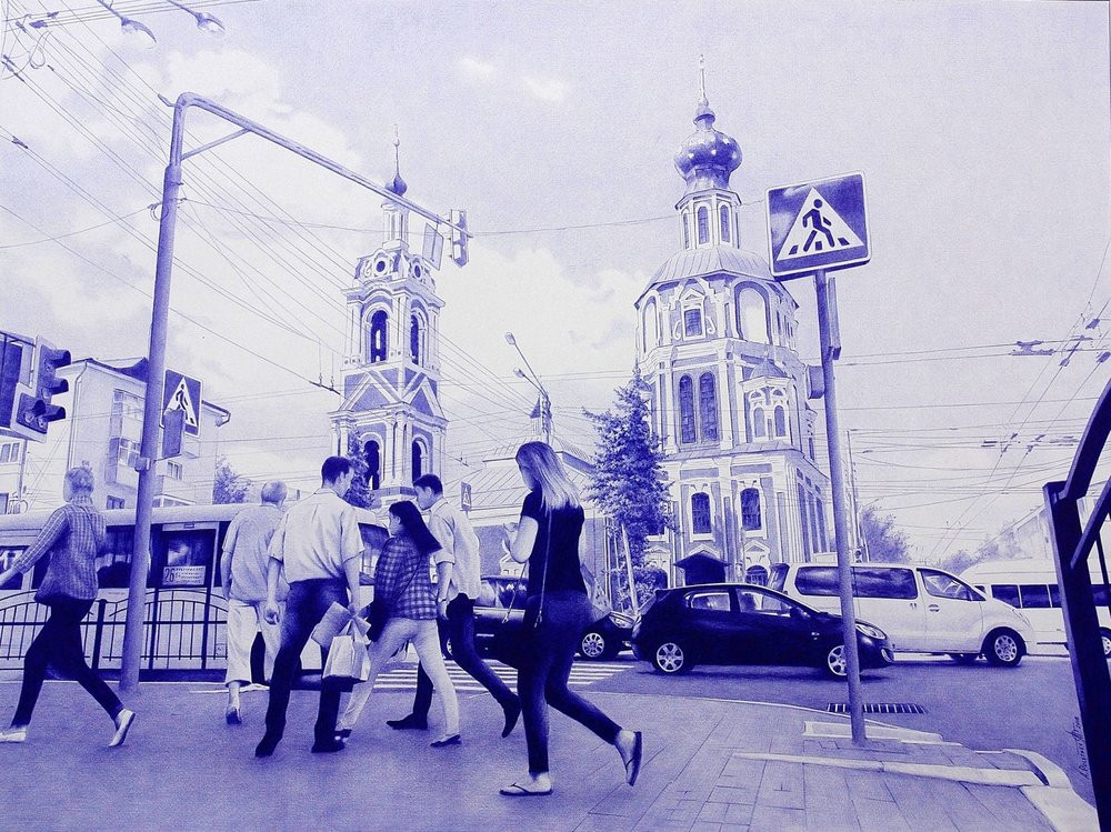 Фотореалистичная живопись шариковой ручкой от Андрея Полетаева - свежие новости на Toplenta