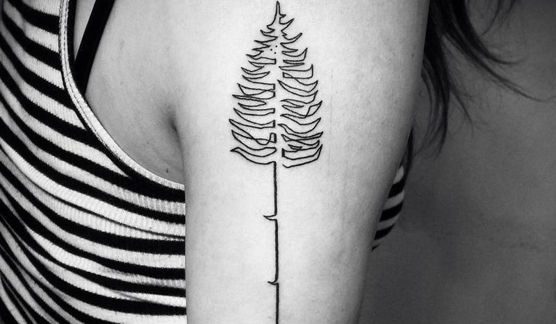 Суперкрасивые татуировки, нарисованные в одну линию - свежие новости на Toplenta