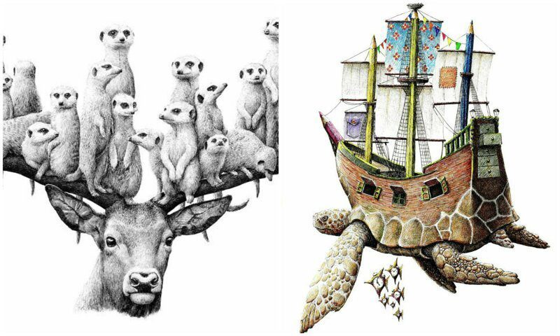 «Проделки моего разума»: голландский художник Редмер Хокстра и его жутковатые и странные рисунки - свежие новости на Toplenta