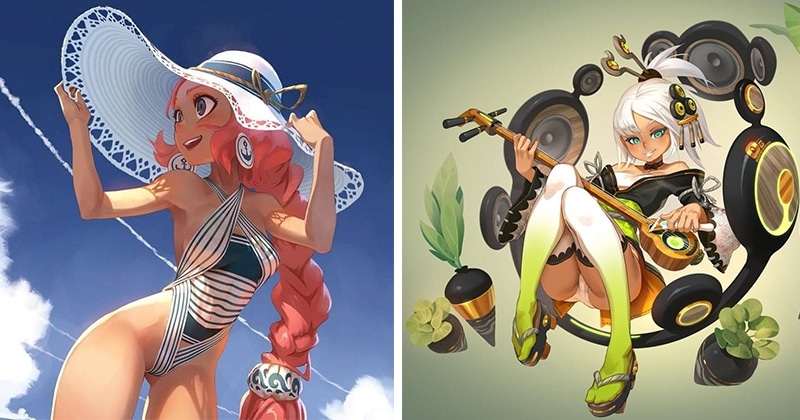 Веселые девчонки иллюстратора Хавьера Хуссина, живущего на Луне - свежие новости на Toplenta по теме График