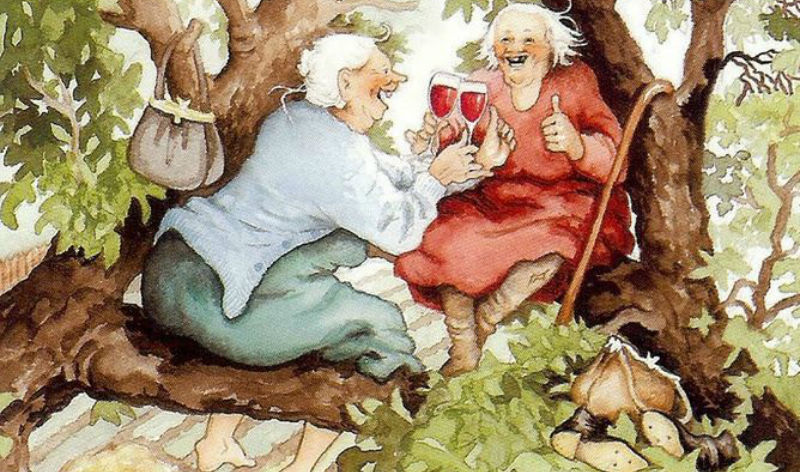 Озорные старушки — серия открыток с неунывающими подругами - свежие новости на Toplenta по теме Культура и общество  /  Соцпортал