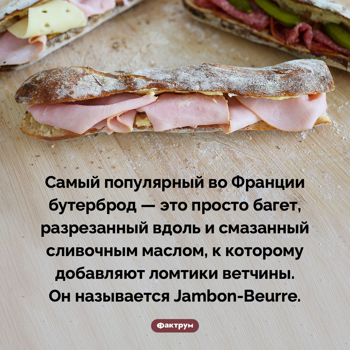 Популярнейший французский бутерброд состоит из багета, масла и ветчины - свежие новости на Toplenta по теме Факты в картинках