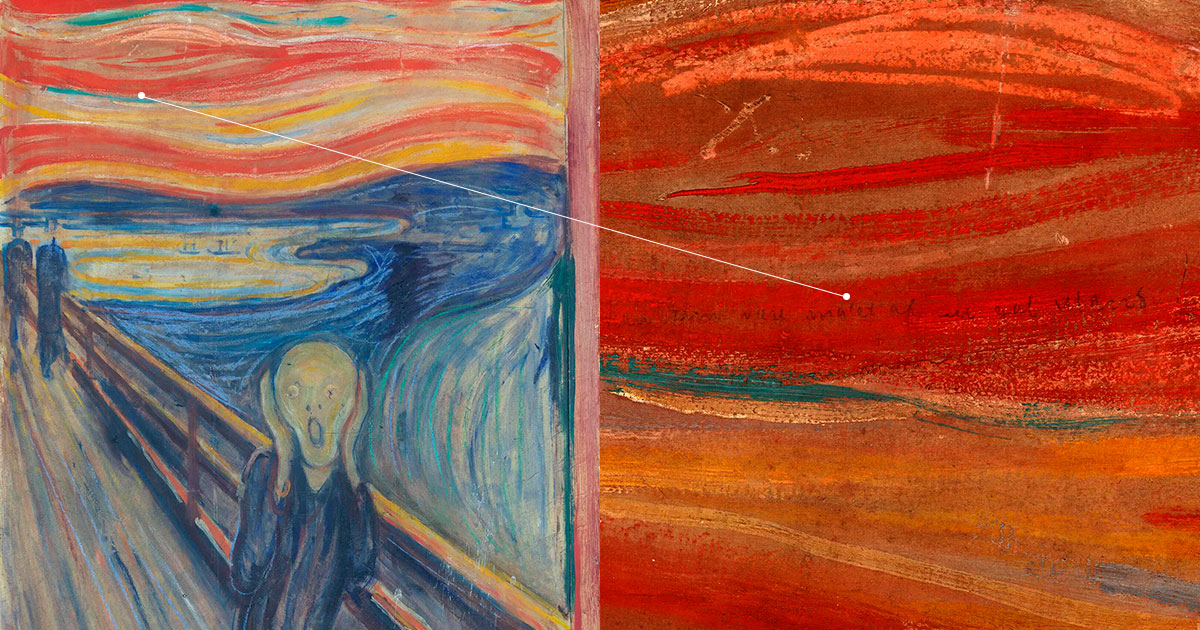 В левом верхнем углу картины «Крик» 1893 года есть небольшая надпись - свежие новости на Toplenta по теме Художник
