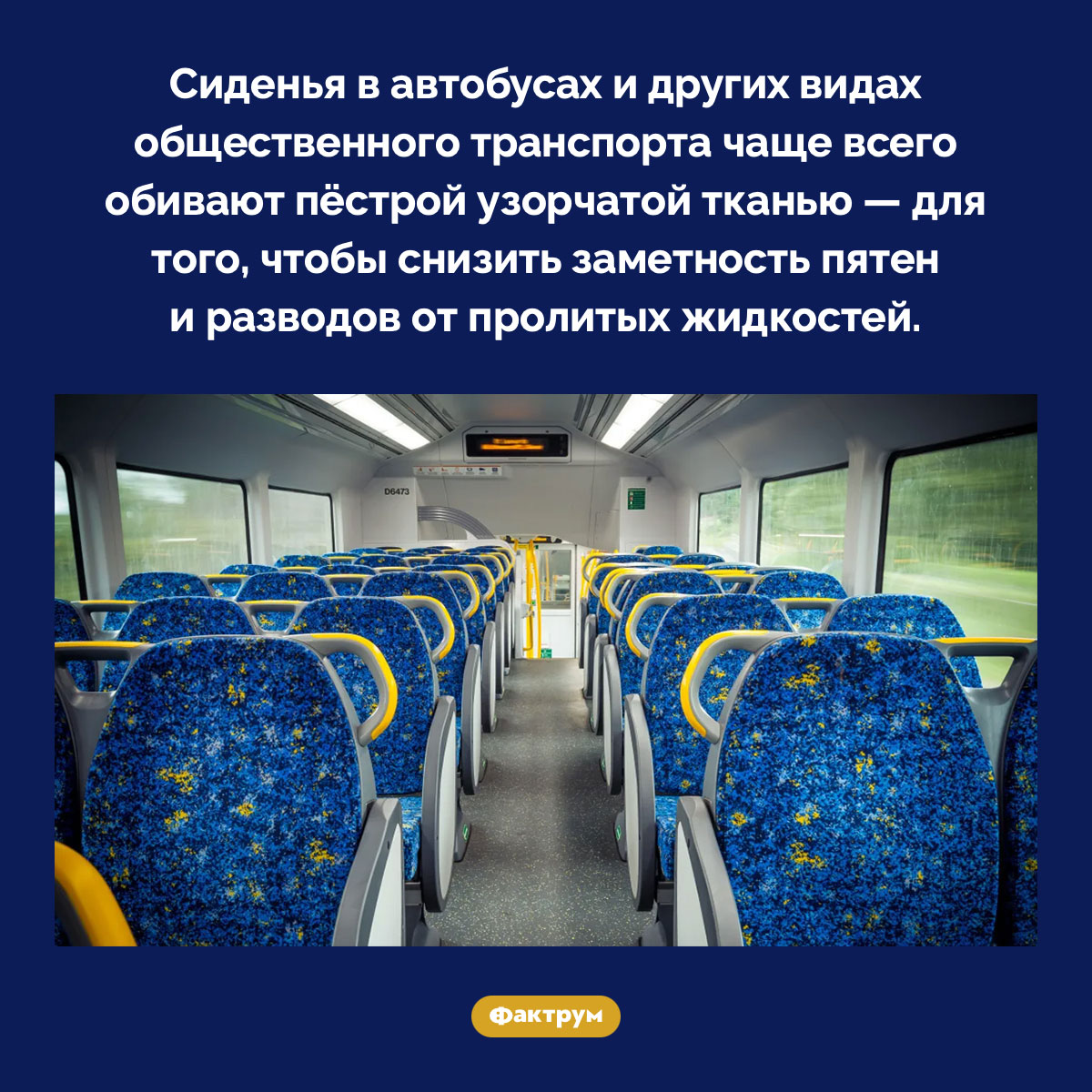 Почему сиденья в автобусах обиты пёстрой тканью - свежие новости на Toplenta
