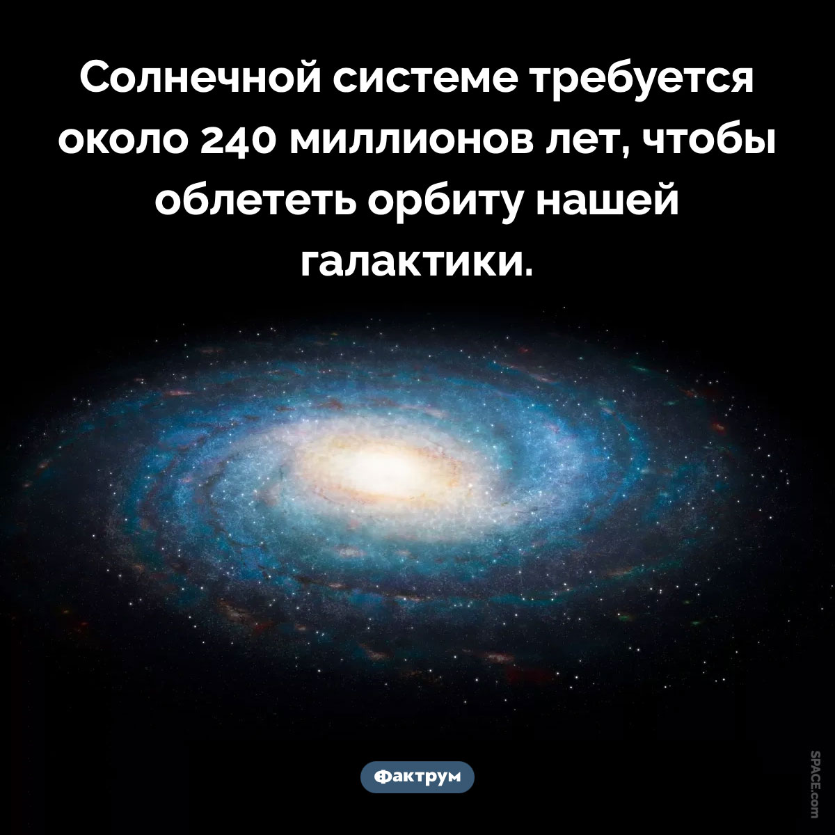 Сколько нужно времени, чтобы облететь орбиту Млечного пути - похожая новость на Toplenta
