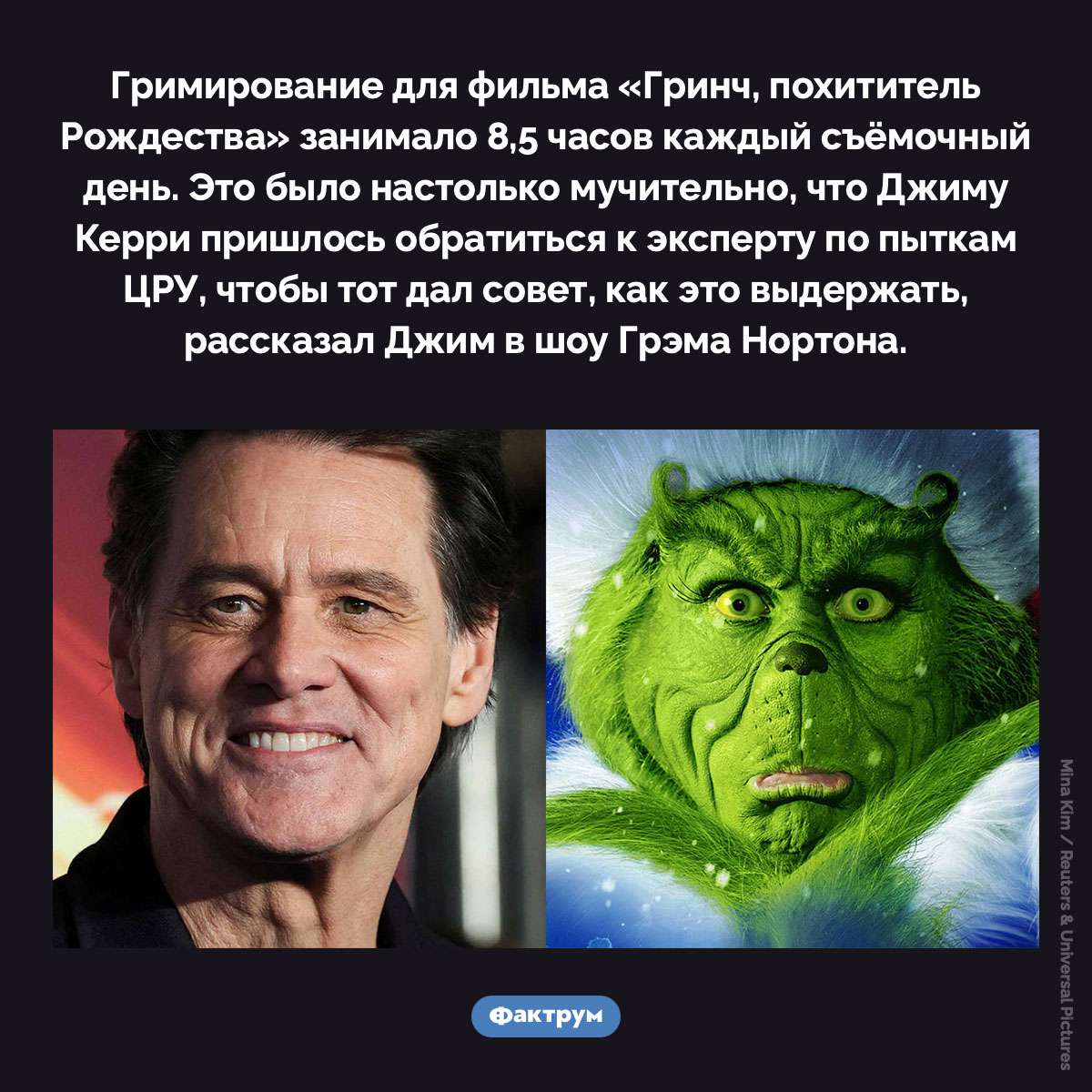 Грим Гринча - свежие новости на Toplenta по теме Джим керри