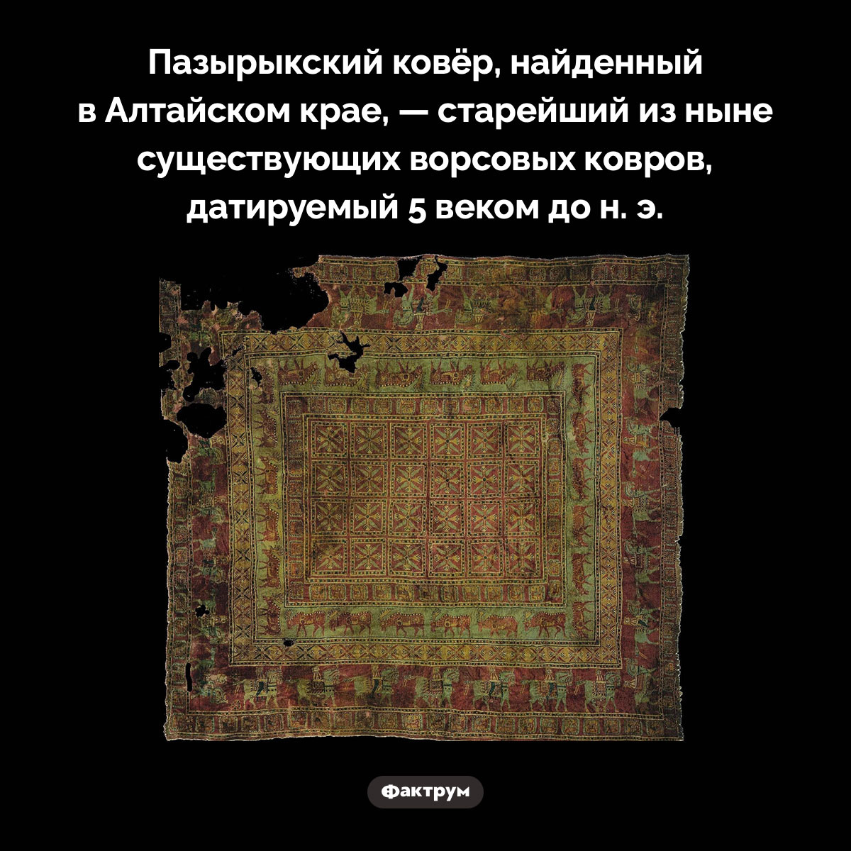 Пазырыкский ковёр - свежие новости на Toplenta по теме Наук