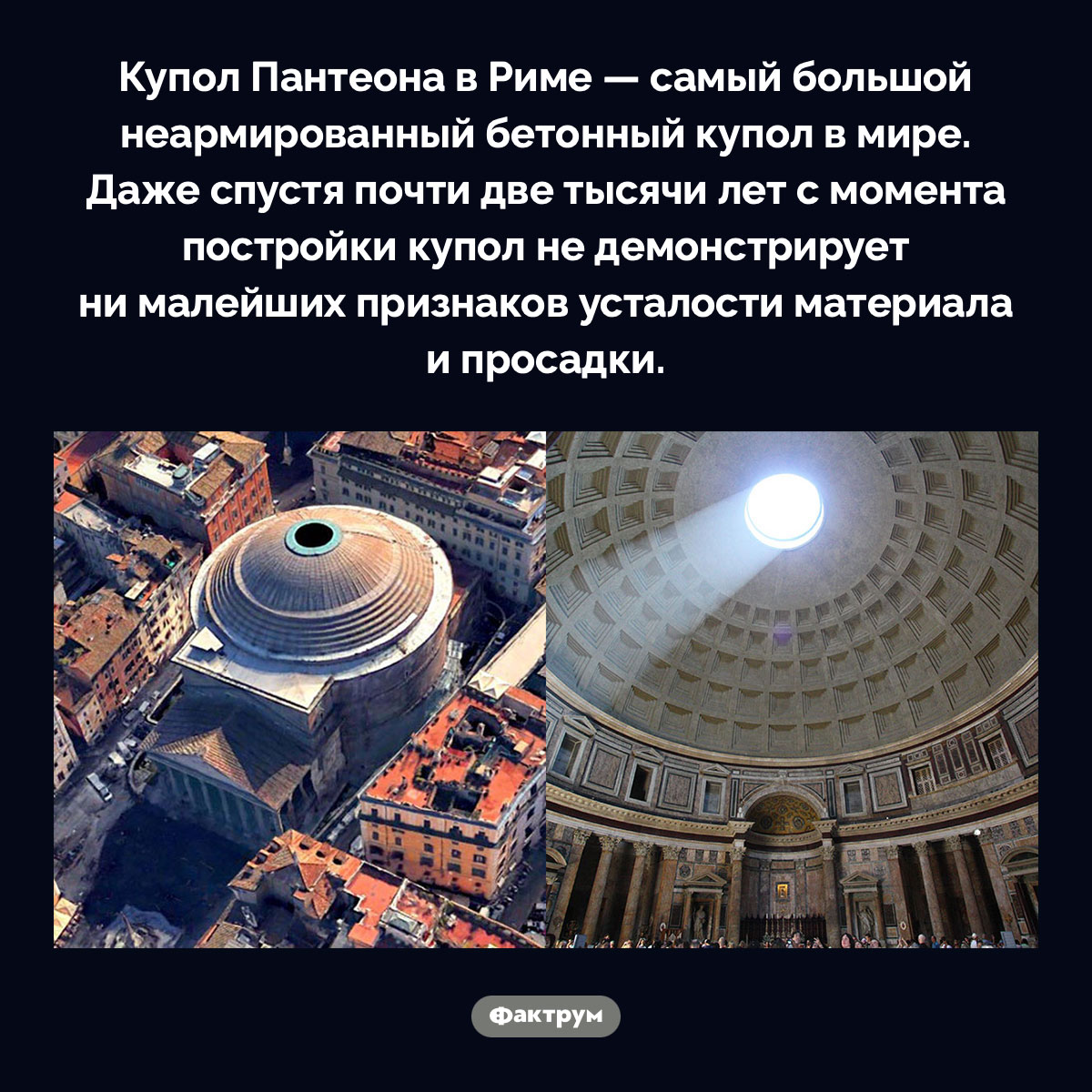 Купол Пантеона в Риме - свежие новости на Toplenta по теме Древний Рим