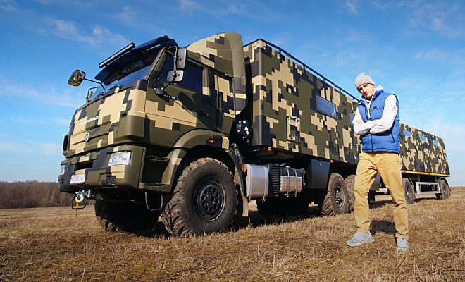 Осмотр кваартиры на базе Камаза. Внутри есть даже хамам и кинотеатр - похожая новость на Toplenta