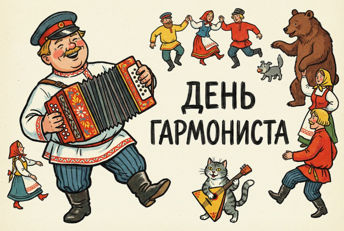 В России 25 ноября празднуют День гармониста — праздник национального музыкального инструмента - похожая новость на Toplenta