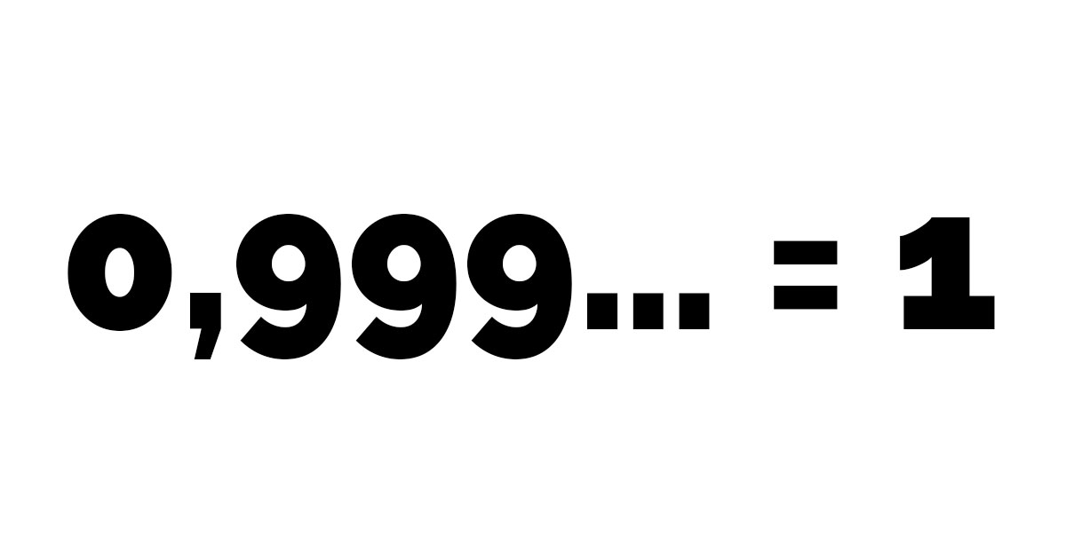 0,(9) (ноль целых, девять в периоде) равно единице - свежие новости на Toplenta по теме Наук