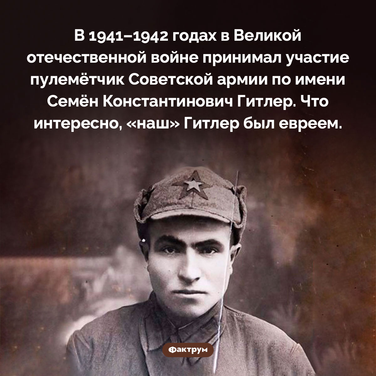 В Великой отечественной войне на стороне советских войск сражался еврей по фамилии Гитлер - свежие новости на Toplenta по теме Мировая война
