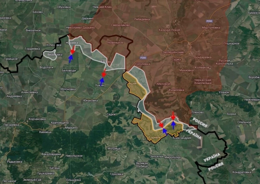 В Курской области не смолкают бои в Суджанском районе: карта боевых действий по состоянию на 16.04.2025 - свежие новости на Toplenta