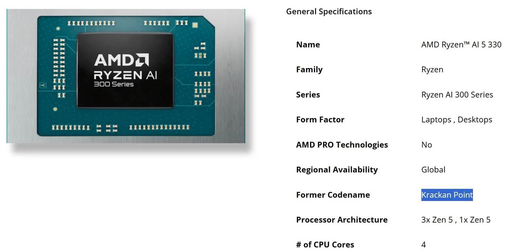 AMD представила чип Ryzen AI 5 330 для доступных ноутбуков - свежие новости на Toplenta