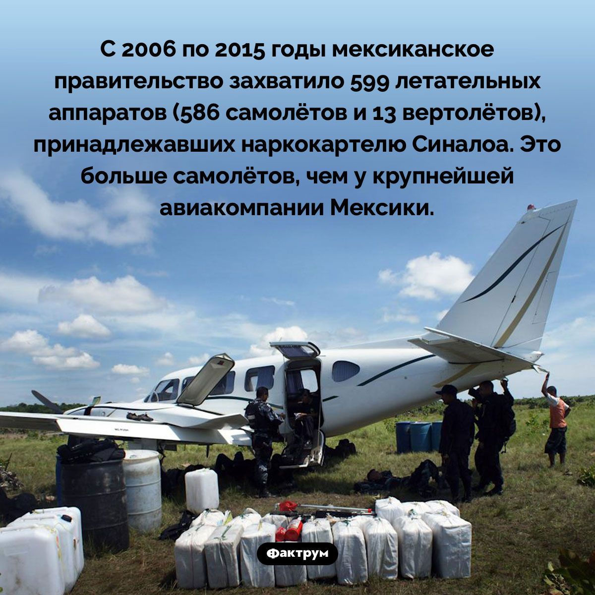 Мексиканское правительство захватило 599 летательных аппаратов, принадлежавших наркокартелю Синалоа - свежие новости на Toplenta по теме По
