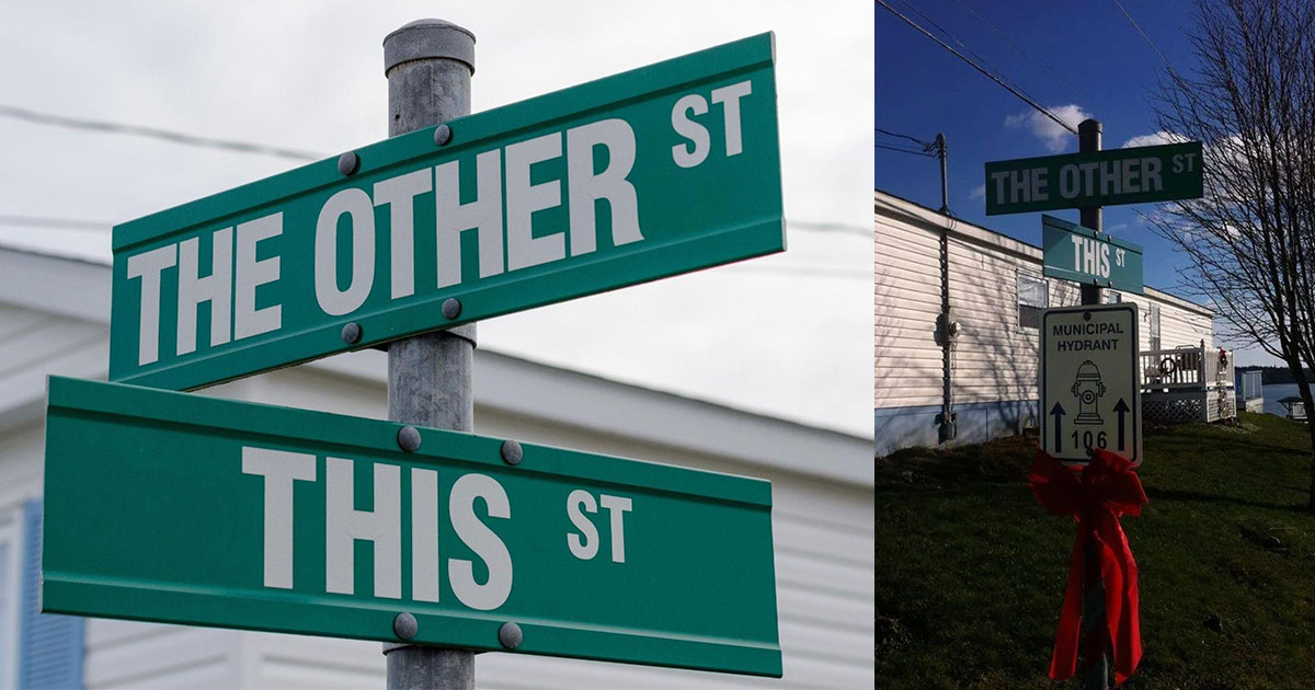 Три необычные улицы в канадском селе Портерс-Лейк: Эта, Та и Другая - свежие новости на Toplenta по теме названия