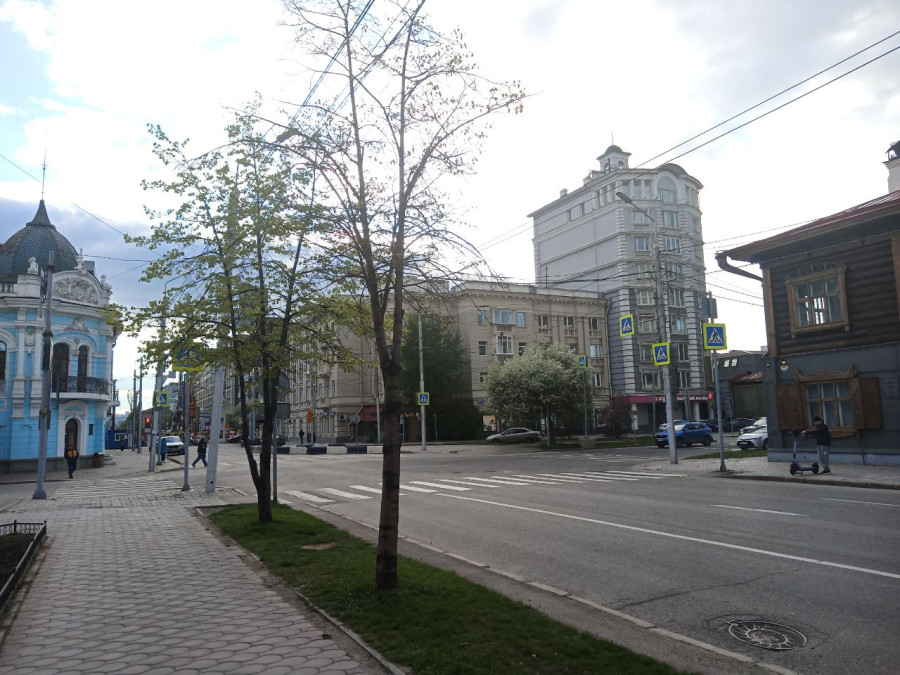 Весенние газоны на центральной улице Красноярска - свежие новости на Toplenta по теме Среда