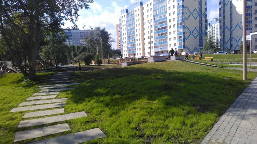 Благоустройство в Красноярском дворе - свежие новости на Toplenta по теме Среда