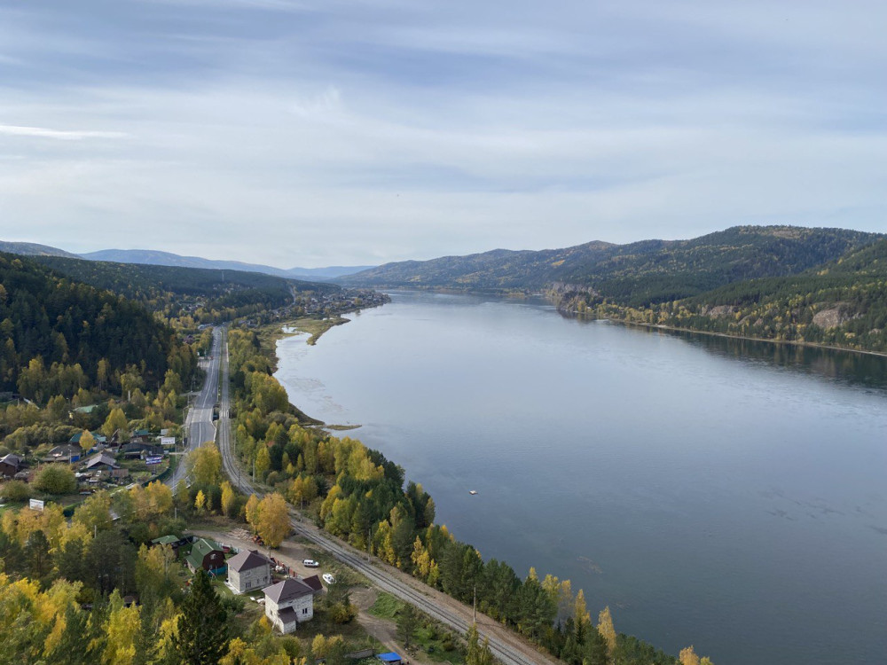 Осенние панорамы реки Енисей - свежие новости на Toplenta