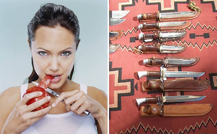 Кинжалы Анджелины и еще 8 странных и крутых хобби звезд - свежие новости на Toplenta по теме Коллекционеры