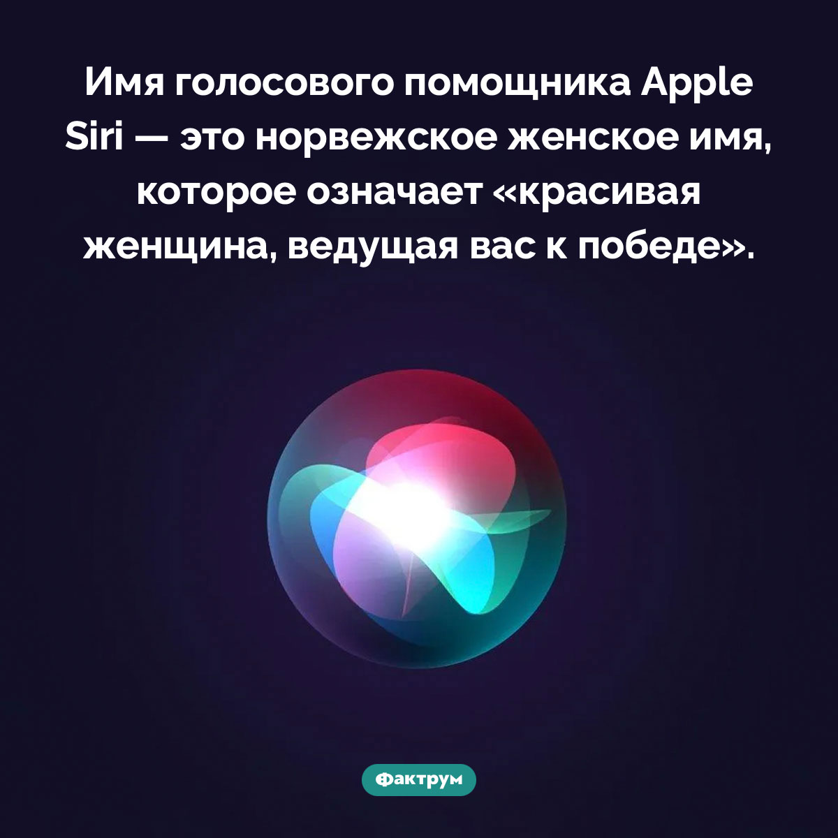 Что означает имя Siri - свежие новости на Toplenta по теме 25.10.2022