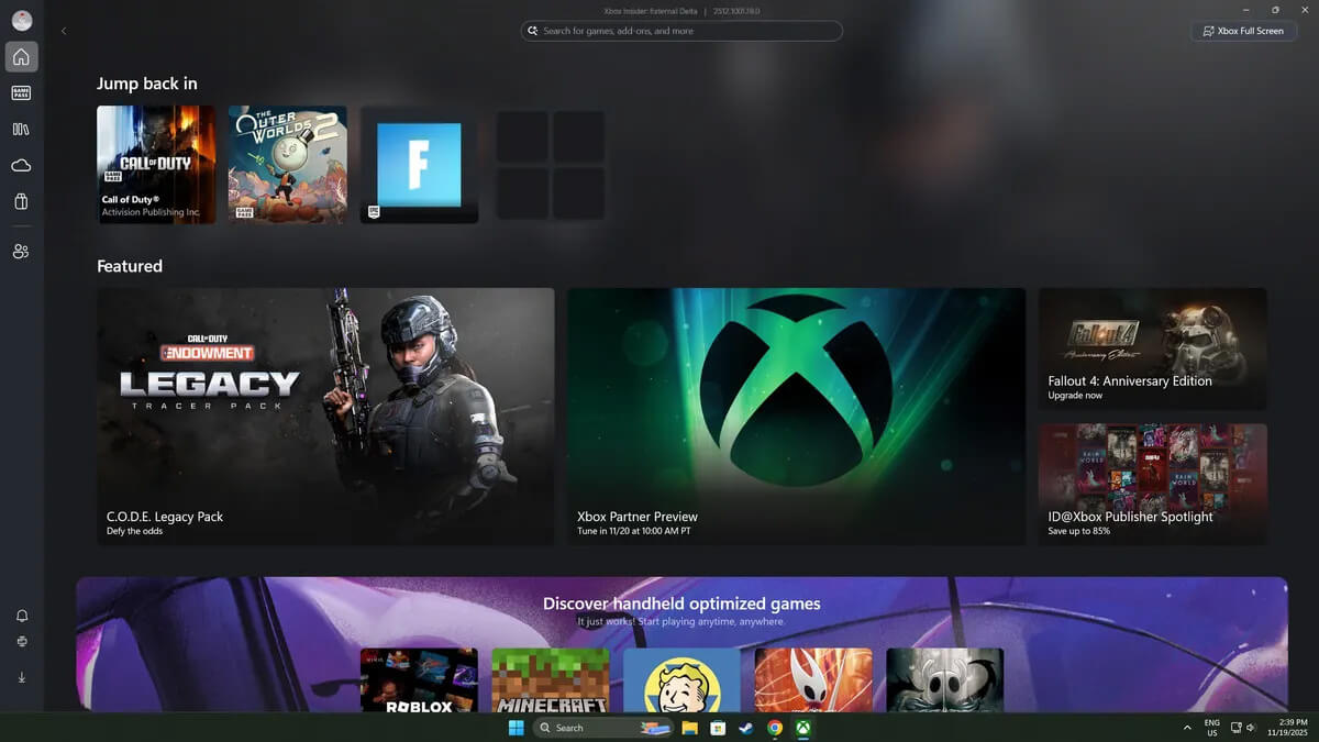 Microsoft добавила в Windows полноэкранный Xbox-режим - похожая новость на Toplenta