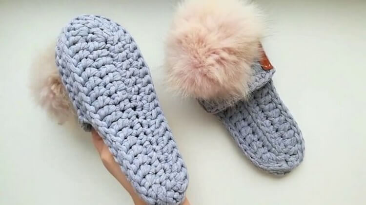 Вяжем уютные и мягкие тапочки крючком из трикотажной пряжи - свежие новости на Toplenta по теме лайфхаки саморазвития