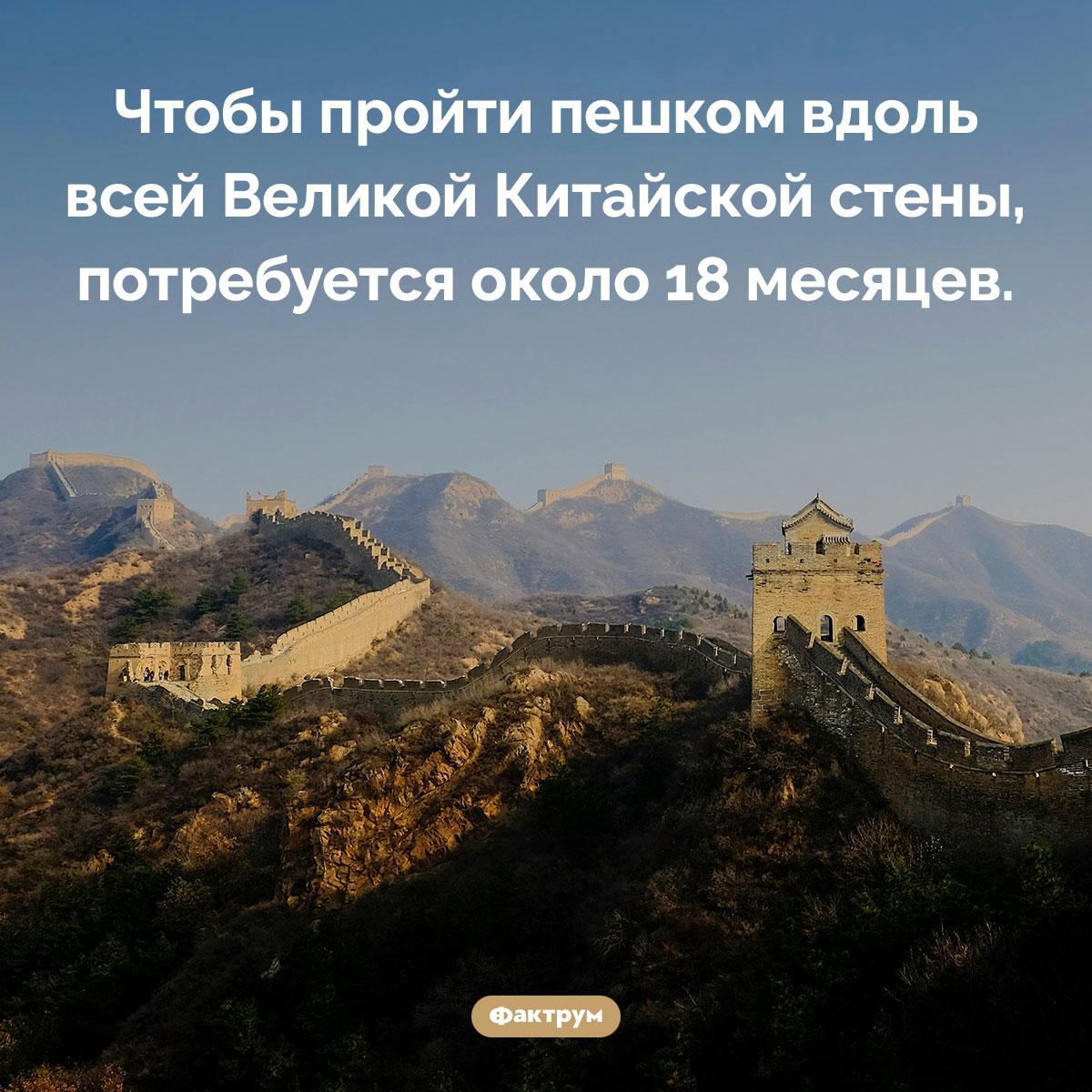 Длина Великой Китайской стены - свежие новости на Toplenta по теме Факт
