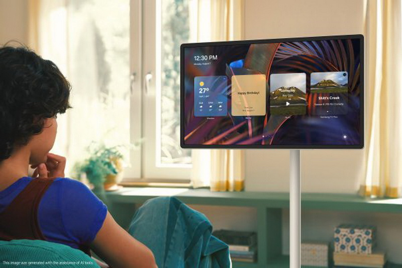 Samsung выпустила портативные смарт-мониторы Movingstyle диагональю 27 и 32 дюйма - похожая новость на Toplenta